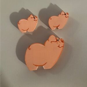 Orange Pig-Shaped Pet Chew Toys